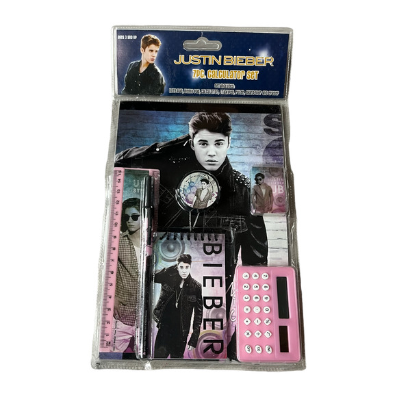 Justin Bieber Claire's 2013 7-pc Calculator Set - Picture 2 of 5